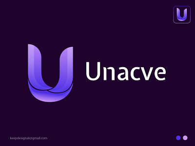 Unacve letter U logo design appicon applogo brand branding graphic design icon logo