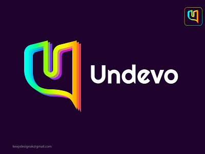 Undevo letter U logo design app appicon applogo brand branding graphic design icon logo