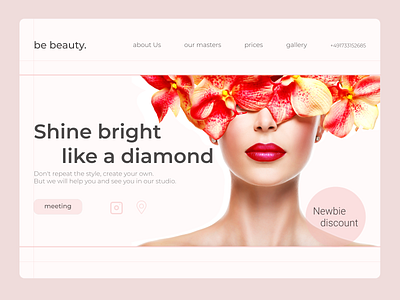beauty Studio app design graphic design logo ux vector