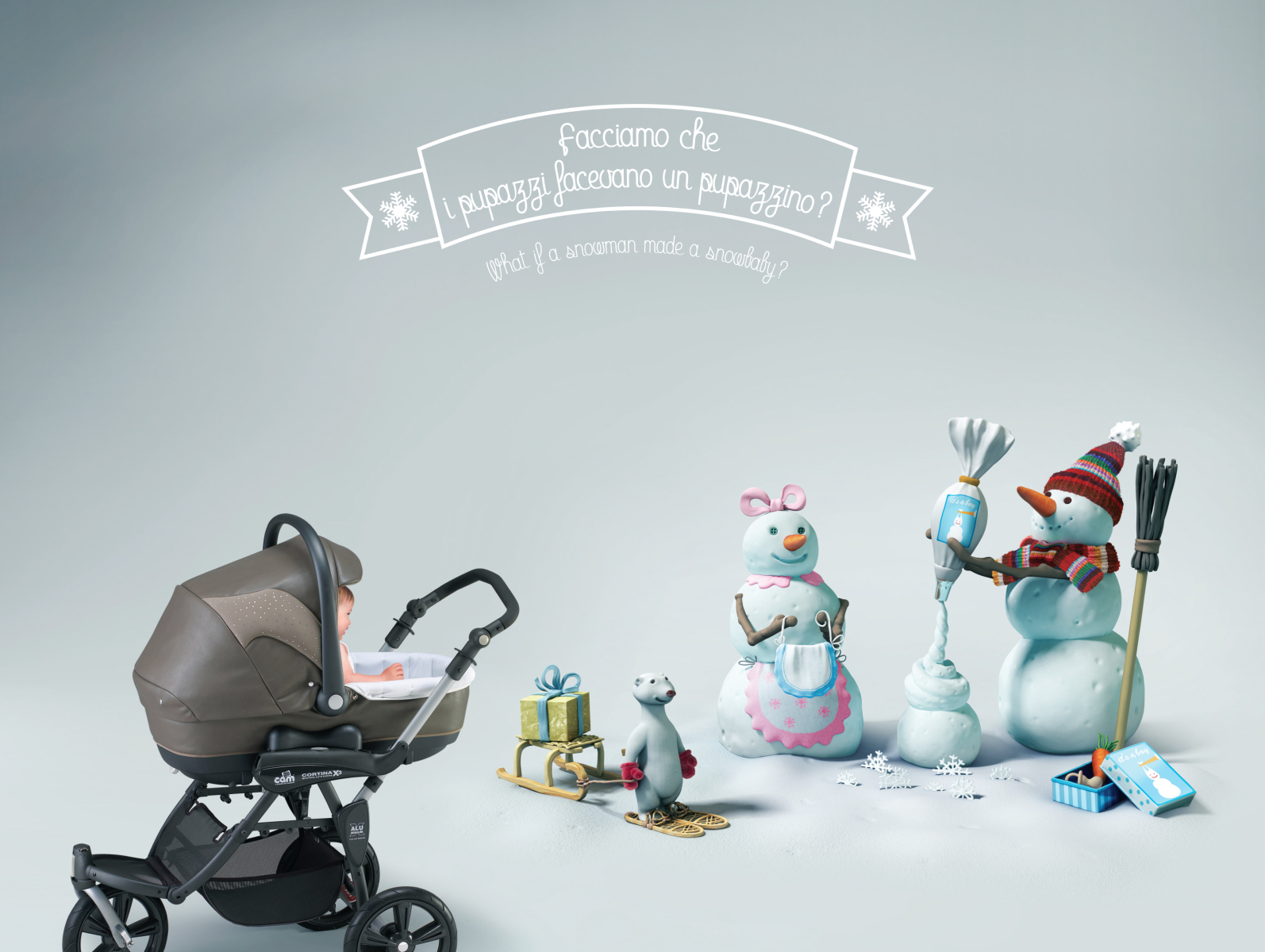 «What if...» - 3D illustrations for CAM 3d ad adversting banner cam character design graphic design illustration