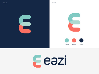 Eazi app brand design branding color colour palette design icon iconography logo overlay property real estate real estate logo type vector website