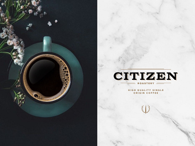 Citizen Roastery branding coffee coffee cup coffeeshop design icon lettering logo roastery wordmark