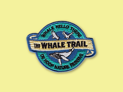 Badge 2 africa backpack badge badges design embroidery hiking icon iconography patches whale