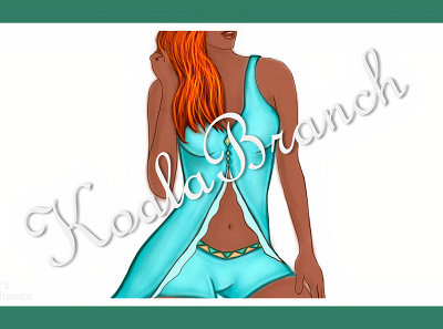 Caribbean Dream ~ Original Swimsuit Design design fashiondesign graphic design illustration originalart swimsuit