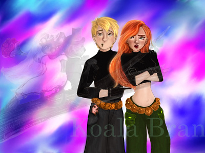 Kim Possible Fan Art 2d animation 2d illustration animation design graphic design illustration paintstorm