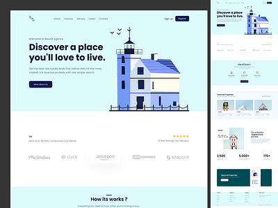 Real-Estate Landing Page landing page real estate landing page ui ux web