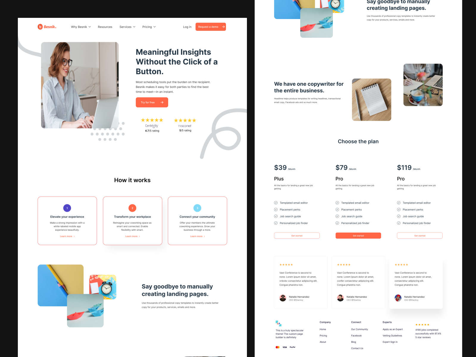 Marketing agency website by Shohag Ahmed on Dribbble