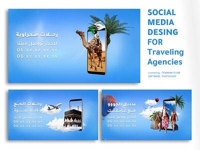 SOCIAL MEDIA DESING design graphic design social media traveling