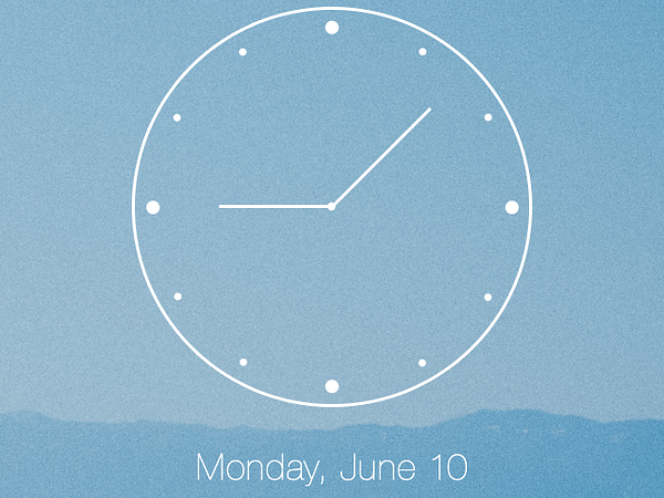 iOS7 Lock Screen by Charles Patterson on Dribbble