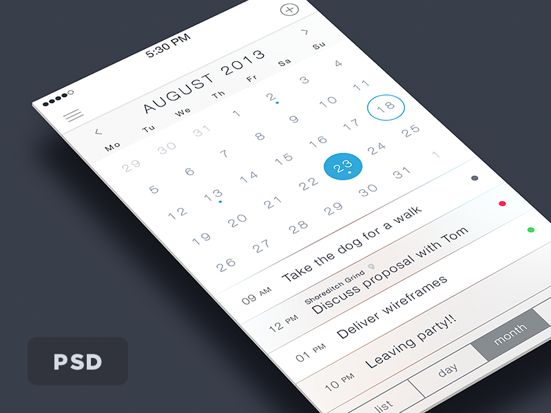 Календарь ios. Календарь Интерфейс. Календарь PSD. UI for Calendar app.