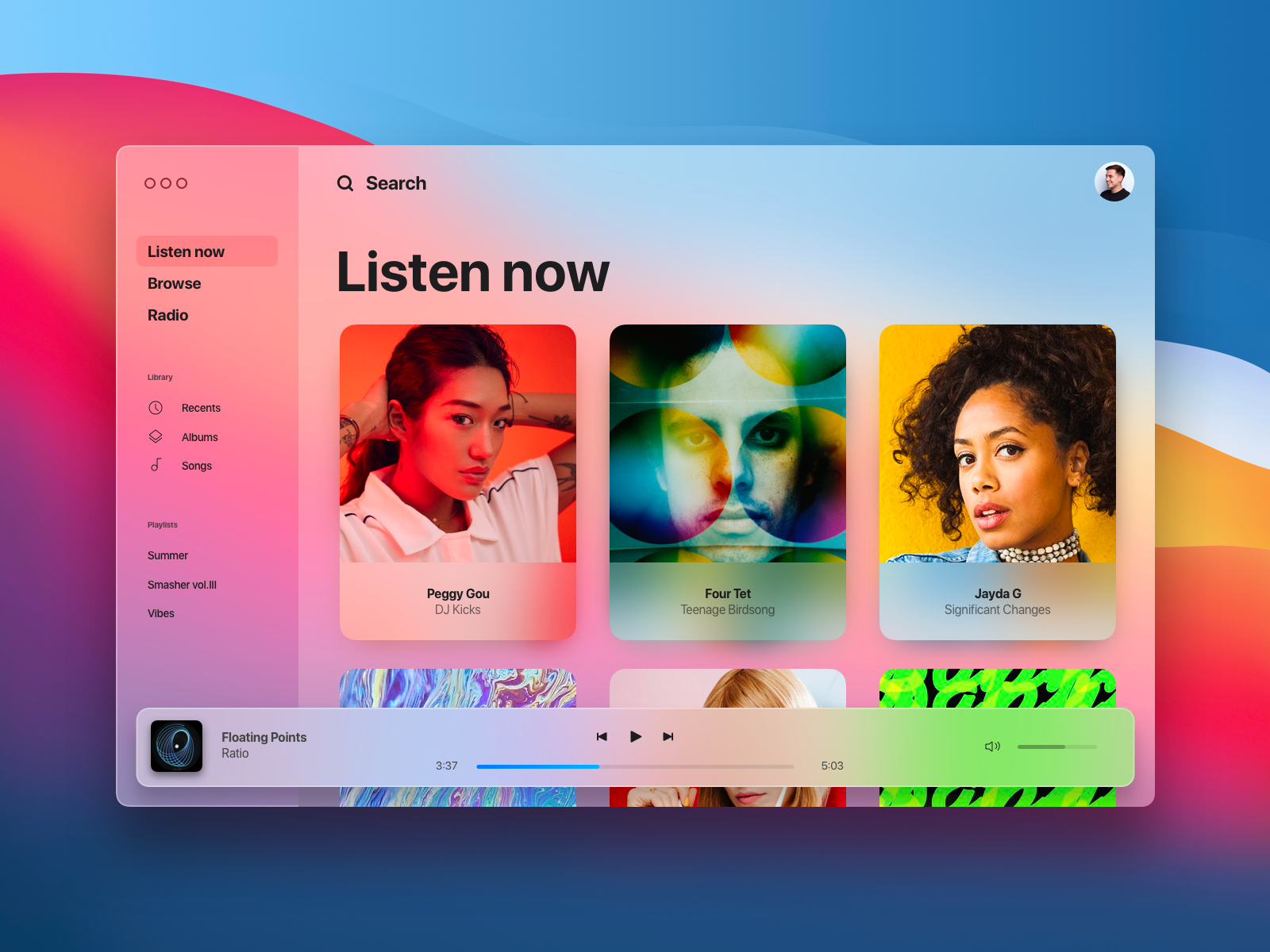 Apple Music — Light Theme by Charles Patterson on Dribbble