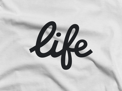Life Clothing brand branding clothing identity life logo tee texture tshirt