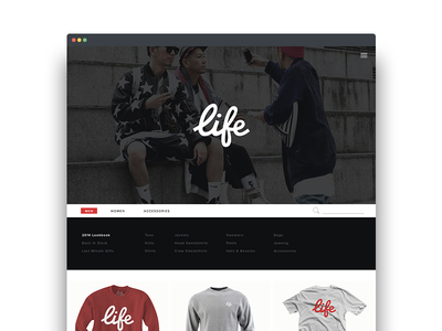 Life clothing design designer life logo mark type web