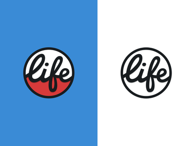 Life Clothing Co. brand branding clothing identity life logo mark