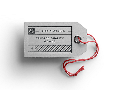 Life Tag branding clothing dreams fashion hopes life clothing