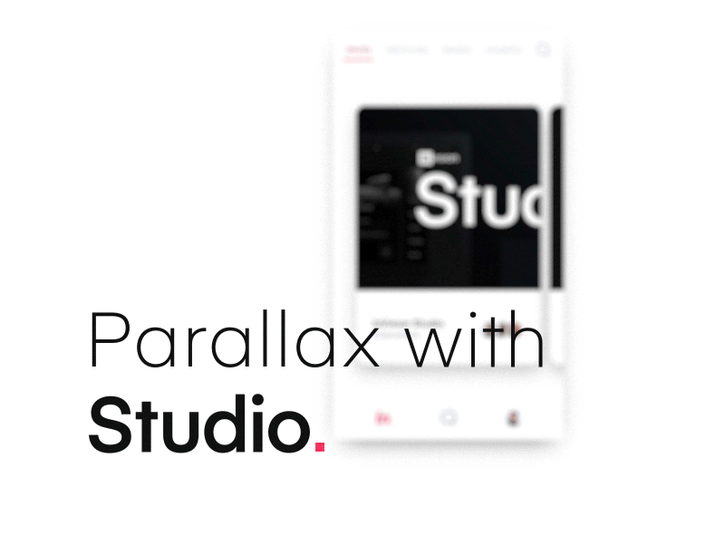 Parallax with Studio invision studio parallax studio studio tips swipe ui ux