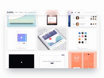 Dribbble animation blur clean minimal portfolio ui ux video!