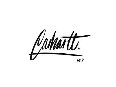 Carhartt WIP calligraphy carhartt