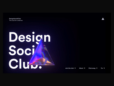 Design Social Club animation ui ux