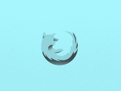 Minimal Firefox Icon blue firefox fox glyph icon minimal minimalistic
