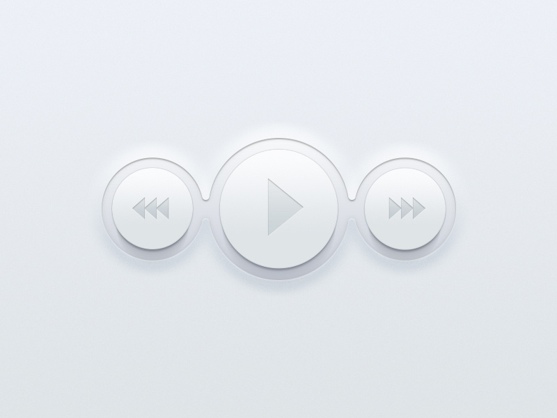 Retina Video Buttons play buttons psd ui photoshop tutorial tutorial freebie video player video player shadow retina ipad realistic realistic buttons interface