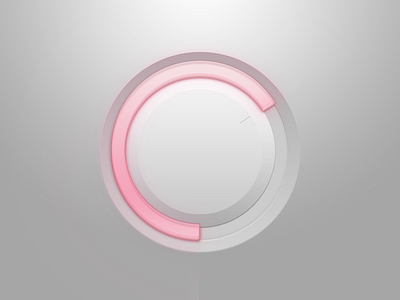 Glow dial button dashboard dial gage glow red ui ux volume
