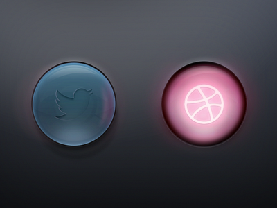 Twitter & Dribbble