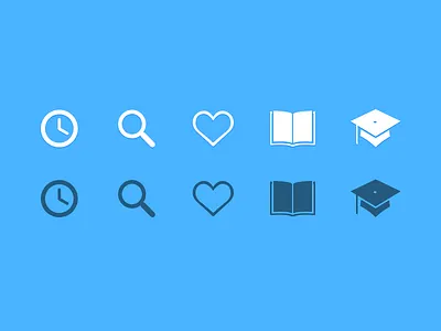 Educate Yoself book clock free free icons free psd glyph heart icon icons inspiration pixel perfect psd search time