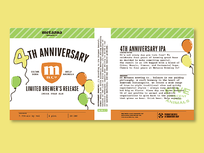 Anniversary IPA Limited Release Can Art