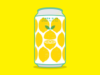 Lemon Glow beer beer branding beer can beer label brewing can citrus columbus craft beer design hops lemon ohio pale ale