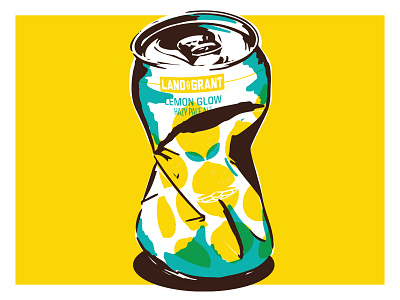 How Crushable Is It? beer branding brewing can columbus craft beer design hazy illustration lemon ohio