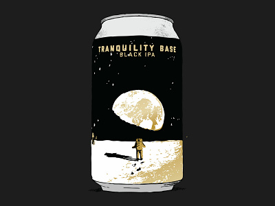 Tranquility Base apollo 11 beer beer branding craft beer design earth illustration moon packaging space