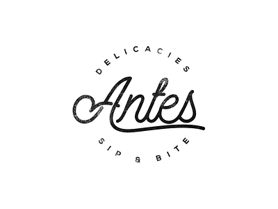 Antes Logo antes branding delicacies logo restaurant