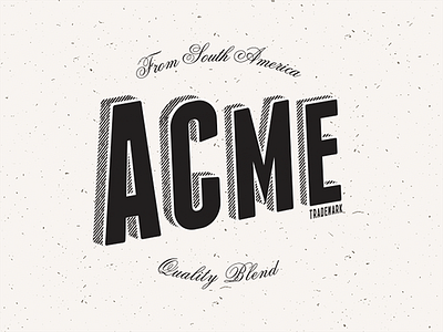 Acme Blend acme blend branding espresso logotype typography