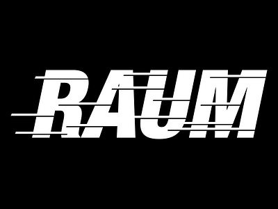 Raum branding logo raum typography