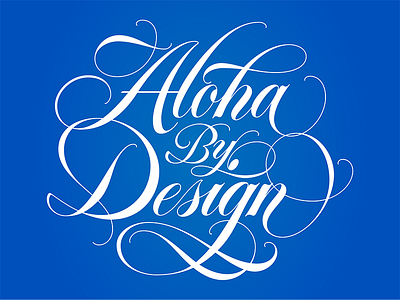 Aloha by Design aloha lettering script