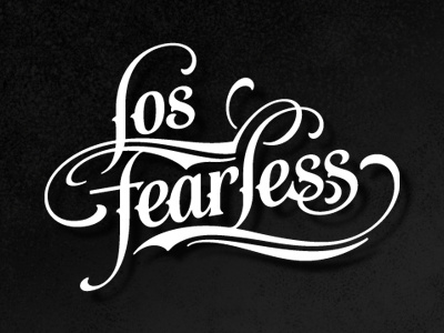 Los Fearless 2 hand lettering lettering script