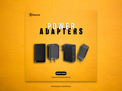 Baseus Adapters Post branding graphic design photoshop post