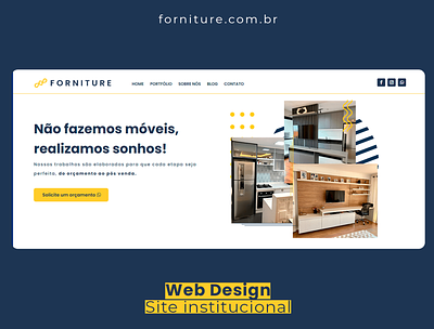 Web Design Site Institucional - Forniture Móveis Planejados design site ui ui design web design wordpress