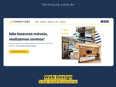 Web Design Site Institucional - Forniture Móveis Planejados