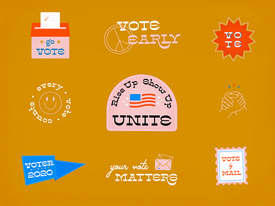 Vote 2020 every vote counts i voted illustration solidarity unite visual design vote vote 2020 vote by mail vote early voter voting