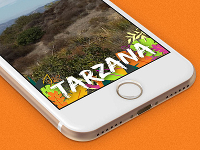 Tarzana Snapchat Geofilter filter geofilter illustration iphone jungle los angeles snapchat tarzan tarzana visual design