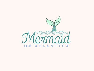 Mermaid Logo ariel atlantica branding disney illustration little mermaid logo logo design logotype mermaid mermaid monday mermaid tail typo logo typogaphy visual design
