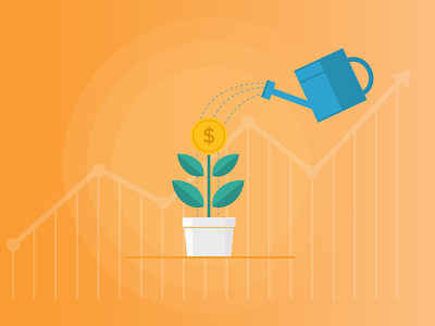 Growth Strategy growth illustration investing plant strategy visual design