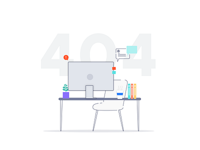 Designer Not Found 404 404 error 404 error page 404 page designer designers desk desk desktop illustration missing designer page not found visual design