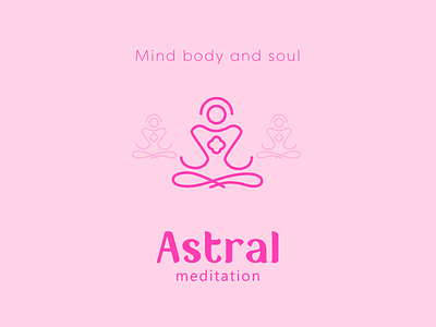 Astral Meditation - Logo and brand concept. branding graphic design logo