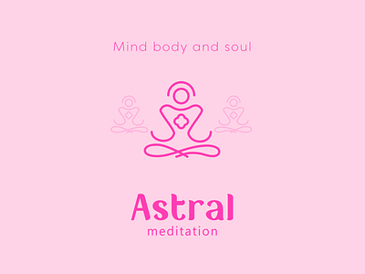Astral Meditation - Logo and brand concept. branding graphic design logo