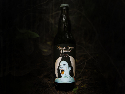 Midnight Dreary Dunkel | Beer Label Design adobe illustrator beer label branding canada design graphic design illustration illustrator label design neilmanuelcreative package packaging