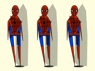 Experiment in Shape Shade and Spider-Man