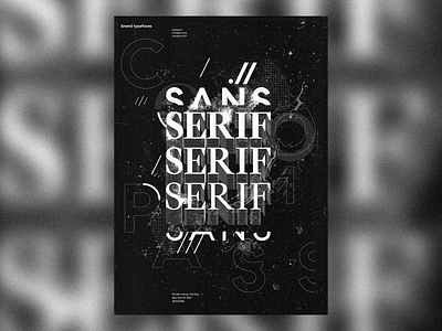 Typography Explorations black and white poster poster design sans serif typography typography poster